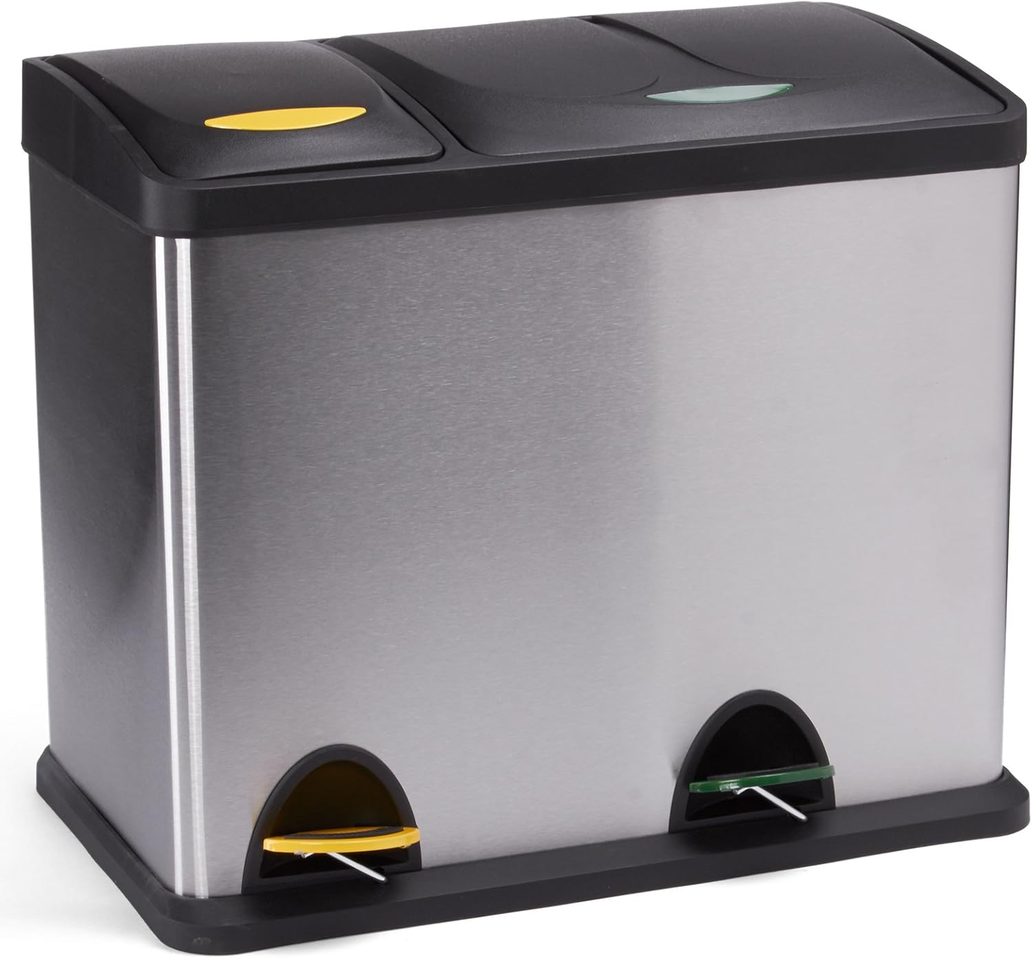 Poubelle à pédale tri sélectif – 2 bacs 18 L + 8 L