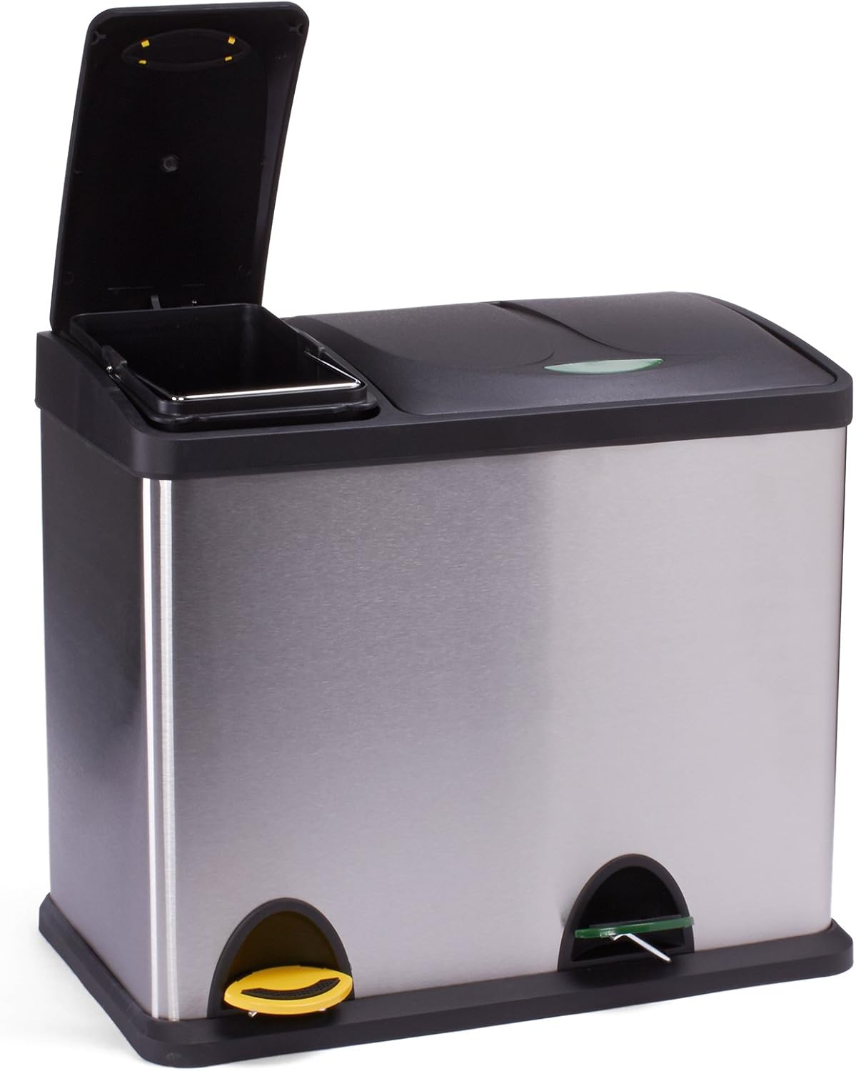 Poubelle à pédale tri sélectif – 2 bacs 18 L + 8 L pas cher