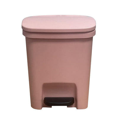 Poubelle plastique rose 10L à pedale cuisine