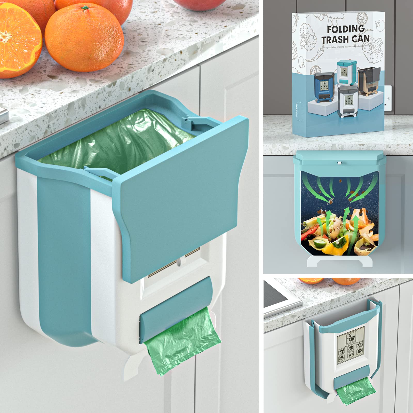 Poubelle suspendue pliable Pour Cuisine