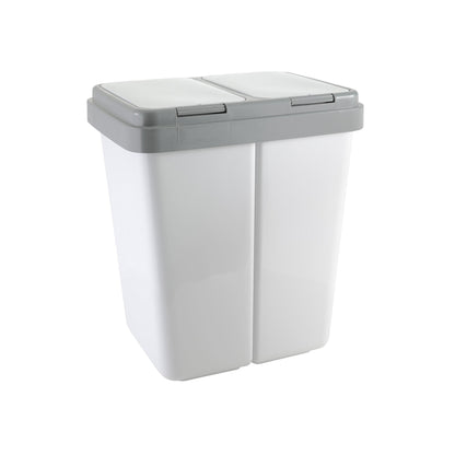 Poubelle tri sélectif 2 bacs 2 × 25 L cuisine – Double compartiment