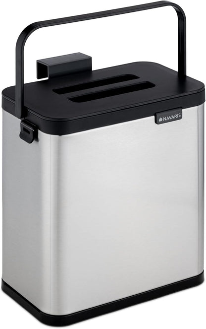 Poubelle évier inox 3L