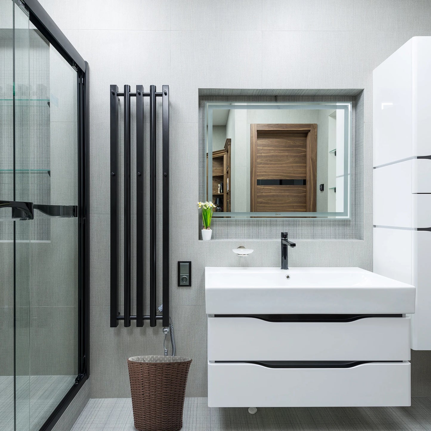 Poubelle rotin salle de bain – Élégance naturelle et format compact