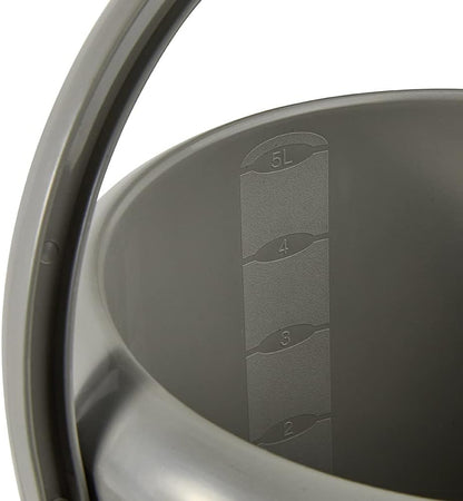 Seau 5L avec graduation intégrée  gris solide