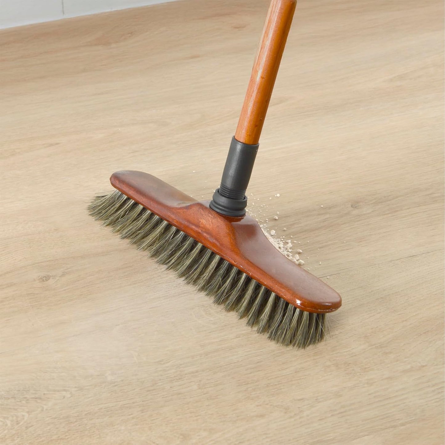 Tête de balai droit – Soies premium 29 cm, effet bois avec douille
