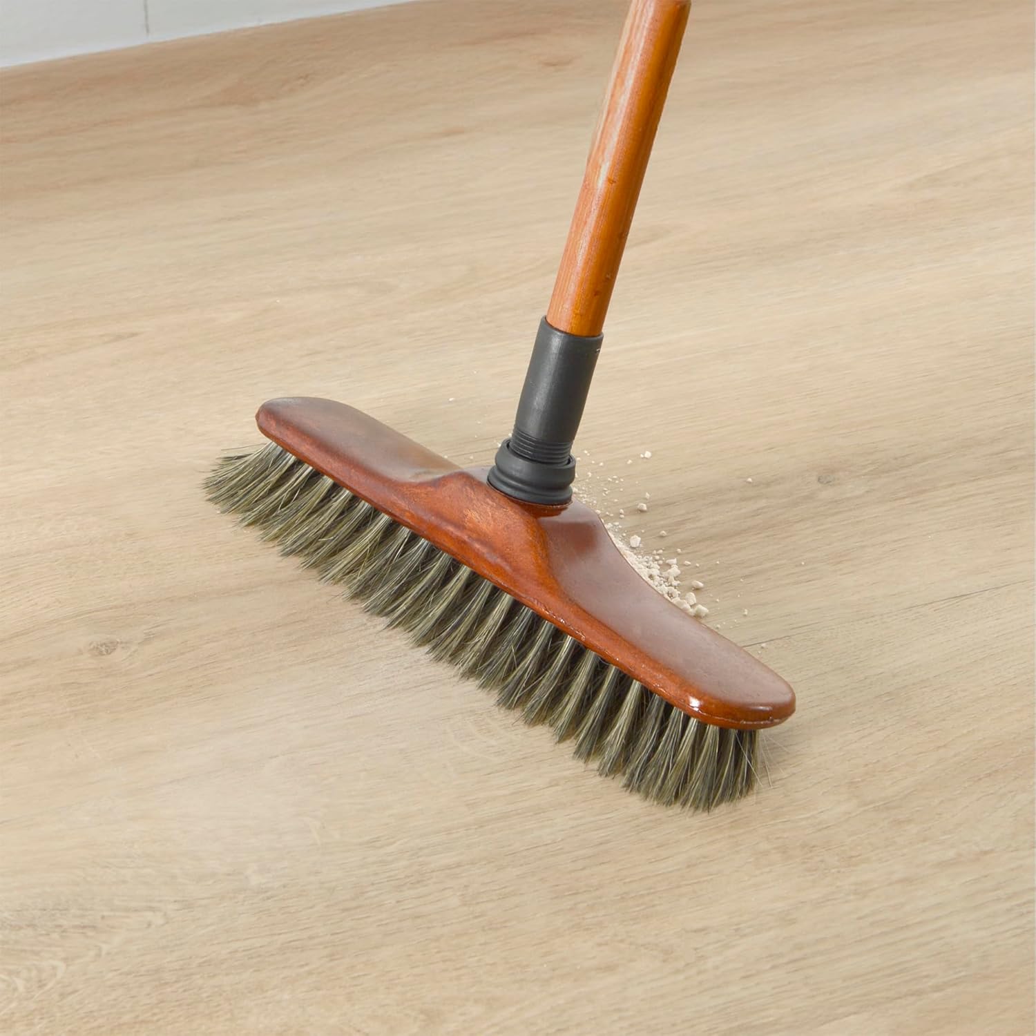Tête de balai droit – Soies premium 29 cm, effet bois avec douille