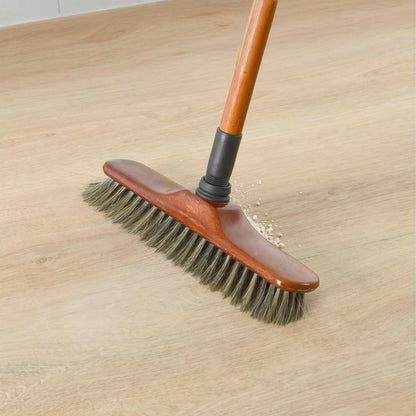 Tête de balai droit – Soies premium 29 cm, effet bois avec douille