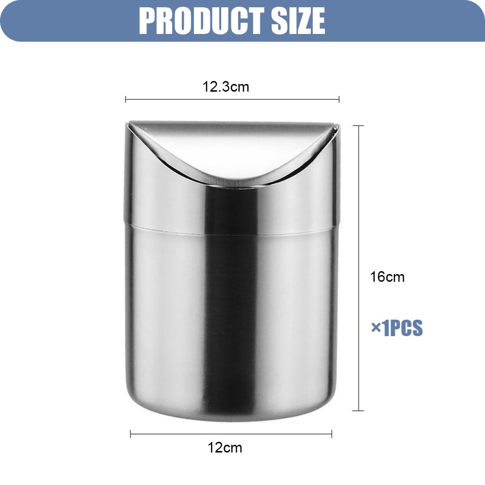 mini Petite poubelle de Table Inox 