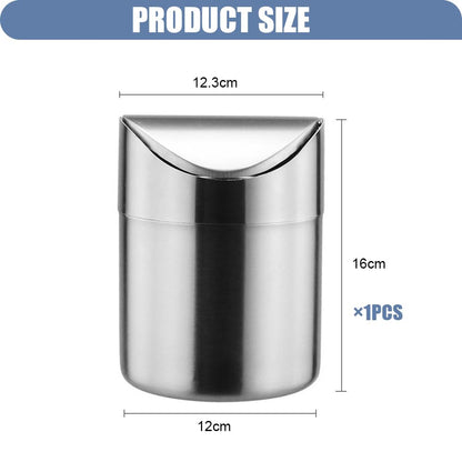 mini Petite poubelle de Table Inox 