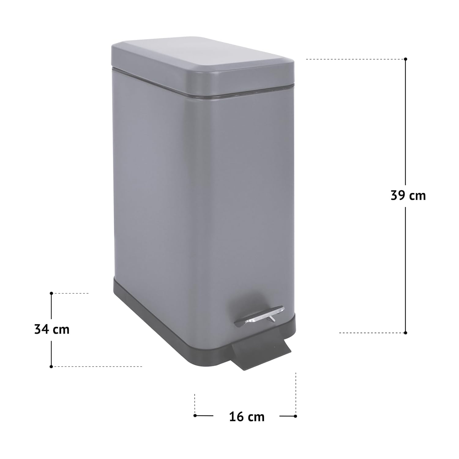 poubelle 10 litres dimension