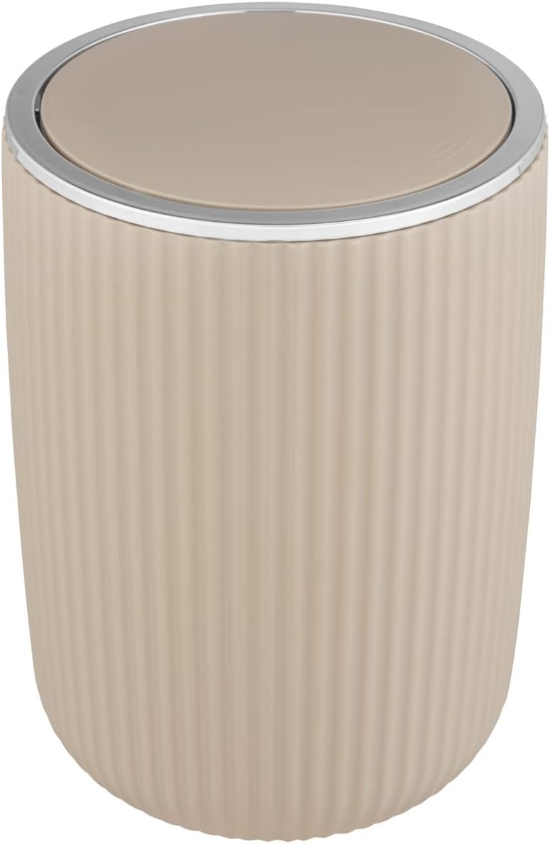 poubelle beige salle de bain