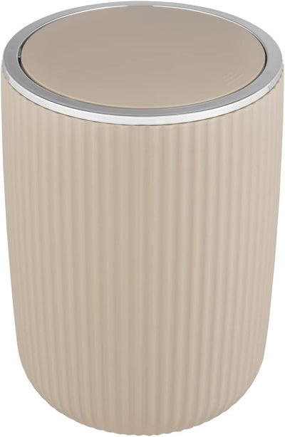 poubelle beige salle de bain