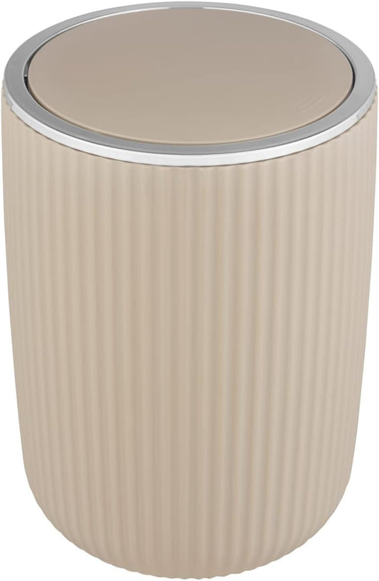 poubelle beige salle de bain