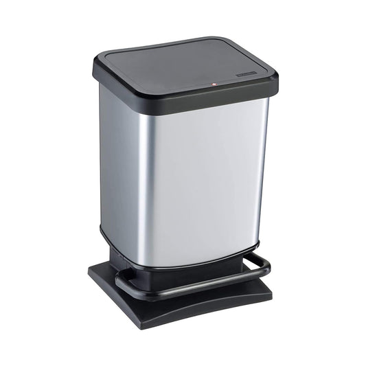 poubelle de cuisine 20l argent