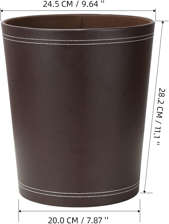 poubelle de luxe​ cuir