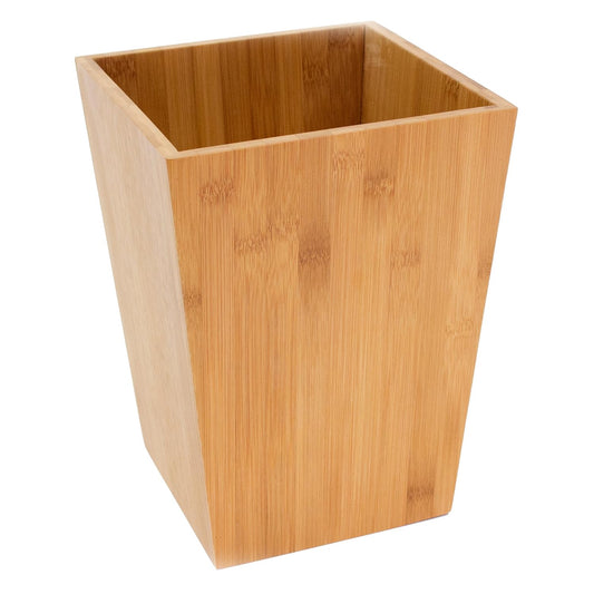 poubelle de salle de bain bambou - 3 Litres Marron