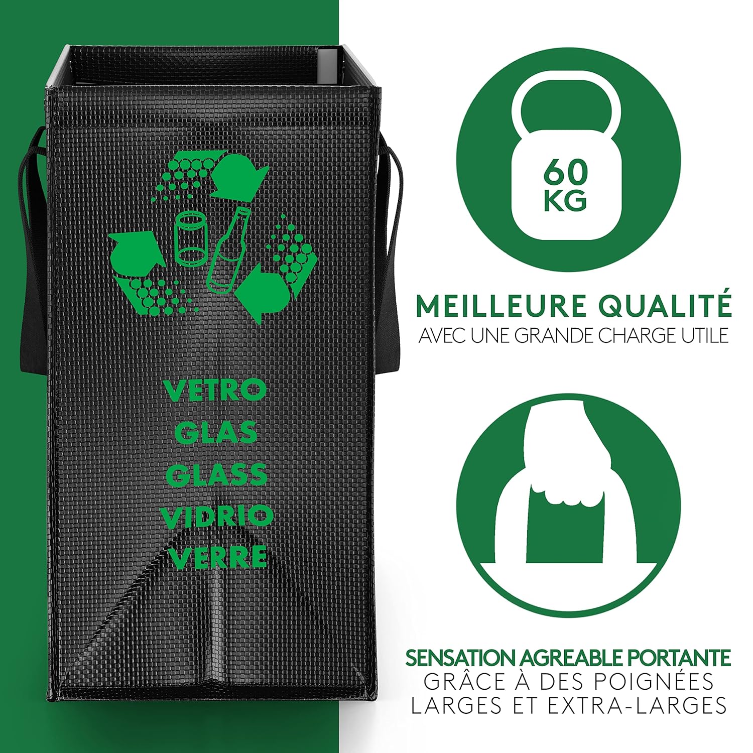 poubelle ecologique vert