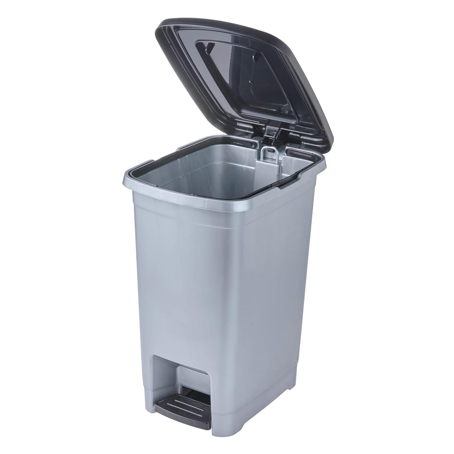  poubelle à pédale, 10 l, nettoyage facile, pédale d'ouverture et de fermeture hygiénique