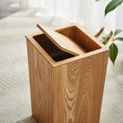 poubelle rectangulaire avec couvercle