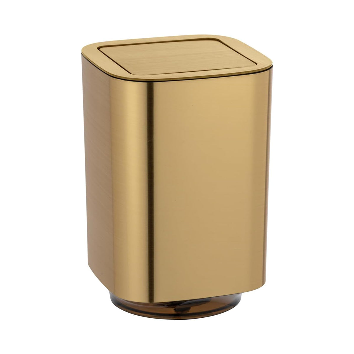 poubellesalle de bain doree  metal