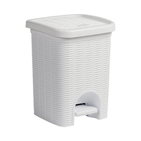 poubelle salle de bain rotin