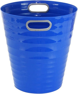 corbeille chambre plastique bleu 12,5 litres légère